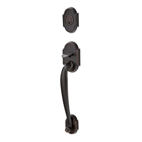 Oil Rubbed Bronze Handleset, 4312BLUS10B, Emtek, Mfr#: 4312BLUS10B